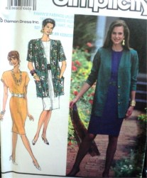 7101 UNLINED EZ SS-LS JACKET,CAP DRESS,BELT PATTERN 6-14